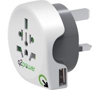 Europe To Usa Adaptateur De Voyage Universel Avec Prise De Terre Protection Antichoc Kid Safe Tension Et Puissance Max.100V-1500W / 125V-1875W