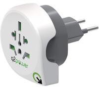 Europe To Usa Adaptateur De Voyage Universel Avec Prise De Terre Protection Antichoc Kid Safe Tension Et Puissance Max.100V-1500W / 125V-1875W