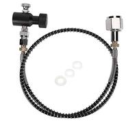 Europe TR21-4, W21.8-14 36in Spring Hose CO2 Adapter Kit Release Valve with Black ASA for/Soda Club