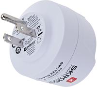 Europe Vers Usa Adaptateur De Voyage International - Entrée Shuko Ou Européenne, Sortie Usa - Tension Et Puissance 100V-1500W/250V-3750W. Protection Contre Les Chocs (Lot De[Z11]