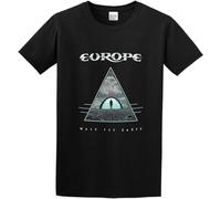 Europe Walk The Earth Album T-T-Shirts à Manches Courtes Mens Black Tees Unisex T-Shirts à Manches Courtes(X-Large)
