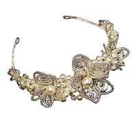 European and American Light Retro Crystal Headband New Bride Headdress Pearl Crown Wedding Wedding Accessories Lady