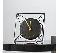 European Antique Iron Clock Living Room Home Vintage Mute Clock Table Clock Retro Roman Desktop Ornaments
