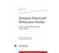 European Drama and Performance Studies