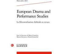 European Drama and Performance Studies Sabine Chaouche (Direction), Collectif (Auteur)