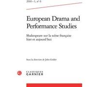 European Drama and Performance Studies Sabine Chaouche (Direction), Collectif (Auteur)