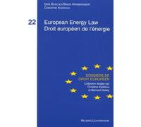European Energy Law - Droit Européen De L'énergie