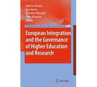 European Integration And The Governance Of Higher Education And Research