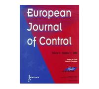 European journal of control vol 6. n. 1. 2000 - Collectif - Lavoisier Industrie - broché - Livre