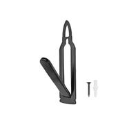 European Mount Skull Hanger - Black Painted Stainless Steel 10.01x7.47x5.21cm | Adjustable Skull Hook Mount, Heavy Duty Wall Display Hanger | European Cattle Deer Skulls Holder For Home Decor Use