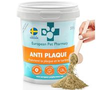 European Pet Pharmacy Anti Plaque 335g - Soins Dentaire Chien Détartrant, Nettoyant Dent Chiens et Chats, Rafraîchisseur de Mauvaise Haleine Plaque Dentaire Chien, Pur Produit Naturel
