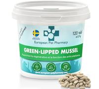 European Pet Pharmacy - Complément Articulations pour Chats Glucosamine Chondroïtine Moules Vertes Suppléments Articulations Chiens, pour de Plus de 5 Mois, Friandises pour Chien 120 Comprimés