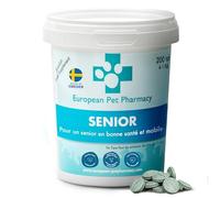 European Pet Pharmacy Senior Suppléments Friandises pour Chien Âgé Glucosamine Chondroitin MSM pour Chiens - Arthrose Chien - Supplément Articulaire pour Chat, âge 7+ Ans, 200 Comprimés