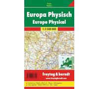 Freytag & Berndt Carte murale Europe (physique) 126 x 90 cm 1:3 500 000 à plat en tube