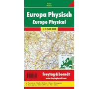 Europe Map Flat in a Tube 1:3 500 000