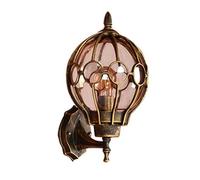 European retro industry Round Outdoor Waterproof Wall Lantern Wall Sconce Security Light Complete with Glass Lampshade Outdoor Waterproof Wall Light E27 Socket (Not Inclu
