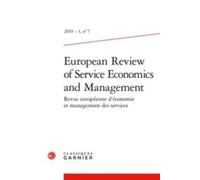 European Review of Service Economics and Management Faïz Gallouj (Direction), Collectif (Auteur)