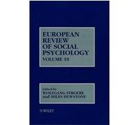 European Review of Social Psychology, European Review of Social Psychology, Volume 10 Miles Hewstone (Auteur)