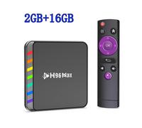 European Standard 2GB 16GB Boîte intelligente de TV Android 11 S905W2 4GB 32GB 64GB AV1 Quad Core WIFI6 4K H96 Max W2 Décodeur Media Player TV Box ""Nipseyteko