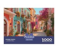 European Streets Puzzle 1000 Pièces Difficile Puzzles pour Adultes Enfant Un Jeu Intellectuellement Stimulant pour Toute La Famille 70x50cm/1000pcs