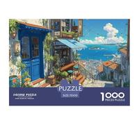 European Streets Puzzle 1000 Pièces Difficile Puzzles pour Adultes Enfant Un Jeu Intellectuellement Stimulant pour Toute La Famille 70x50cm/1000pcs