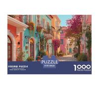 European Streets Puzzle 1000 Pièces Difficile Puzzles pour Adults Enfant Puzzle De Haute Qualité Jeu De Défi Intellectuel 38x26cm/1000pcs