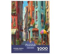 European Streets Puzzle 1000 Pièces Difficile Puzzles pour Adults Enfant Puzzle De Haute Qualité Jeu De Défi Intellectuel 70x50cm/1000pcs