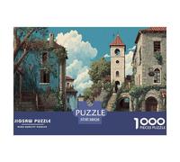 European Streets Puzzle 1000 Pièces Difficile Puzzles pour Adults Enfant Puzzle De Haute Qualité Jeu De Défi Intellectuel 38x26cm/1000pcs