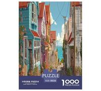 European StreetsPuzzle 1000 Pièces pour Adultes Enfant Puzzle De Qualité Supérieure Puzzle Difficile 38x26cm/1000pcs