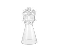 European Style Angel Glass Candlestick Candle Holder Romantic Colored Candles Cup for Home Desktop Ornament Christmas Supplies