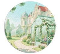 European Style Palace Puzzle 1000 Pièces Cadeau Unique Building Jeu Éducatif Challenge Toy À De Qualité Supérieure Peinture Art pour Adultes Et Enfants À Partir De 12 Ans 1000pcs (67.5x67.5cm)