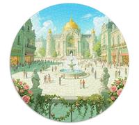 European Style Palace Puzzle 1000 Pieces Cadeau Unique Building Jeu Éducatif Challenge Toy À De Qualité Supérieure Peinture Art pour Adultes Et Enfants 1000pcs (67.5x67.5cm)