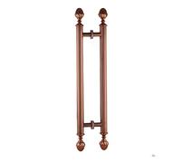 European Style Stainless Steel Interior Exterior Door Pull Push Handle,24/31/39/47/59inch Long Barn Door Pull Handle for Glass/Wood Doors, Double Side Mounted(Rose Gold,80cm/31.5in)