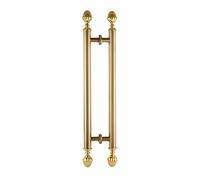 European Style Stainless Steel Interior Exterior Door Pull Push Handle,24/31/39/47/59inch Long Barn Door Pull Handle for Glass/Wood Doors, Double Side Mounted(Gold,100cm/39.4in)
