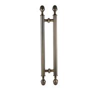 European Style Stainless Steel Interior Exterior Door Pull Push Handle,24/31/39/47/59inch Long Barn Door Pull Handle for Glass/Wood Doors, Double Side Mounted(Bronze,150cm/59in)