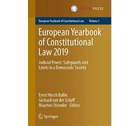 European Yearbook Of Constitutional Law 2019