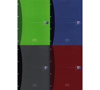 Oxford 100104738 bloc-notes A4 Violet, Bleu, Rouge, Noir