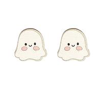 Européen Américain en Bois Exagéré Chauve-souris Chapeau de sorcière Boucles d'oreilles Mode Pour Créatif Mignon Dessin animé Femme Halloween Café, taille unique, comme décrit