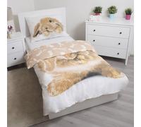Européen Réversible Lapin Coton Simple Couverture Ensemble