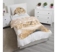 Européen Réversible Lapin Coton Simple Couverture Ensemble