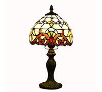 Européenne créative Tiffany vitrail 8 pouces baroque de diamètre de lampe frontale de chambre à coucher 20CM petite lampe