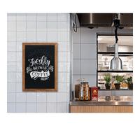 EUROPEL Ardoise avec cadre en bois, 500 x 1.000 mm, noir