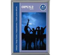 EUROPEL Cadre clipsable A1, 25 mm, aluminium anodisé couleur argent, fixation murale, affichage poster, publicité