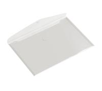 Europel Lot de 10 Enveloppes Porte-document, Taille A5, Pochette Porte document avec fermeture auto-agrippante, Blanc transparent, Pour la maison, bureaux, école, Support de document, Format paysage