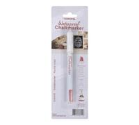 Europel Marqueur Craie Blanc 3 mm Résistant à l’Eau - Marqueur Craie Liquide pour Ardoises, Fenêtres et Panneaux - Écriture Précise pour Restaurants, Cafés, Commerces et Hôtellerie