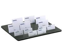 EUROPEL Plaque de distribution avec 15 emplacements, pour badges, en mousse PVC de 8 mm, noire, pour 60 panneaux (95 x 60 mm) ou 75 panneaux (75 x 40 mm), dimensions du plateau 290 x 390 x 8 mm