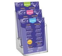 Europel Porte-brochure 3xA4 Acrylique transparent G