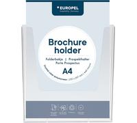 EUROPEL Porte-brochures mural A4 vertical 1 compartiment transparent