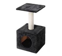 EUROPET-Arbre à chat avec panier et griffoir coloris noir Abey classic - 60 cm