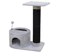 Europet Bernina Arbre À Chat Genève Gris/Noir 84x60x40cm Avec Balle De Jeu